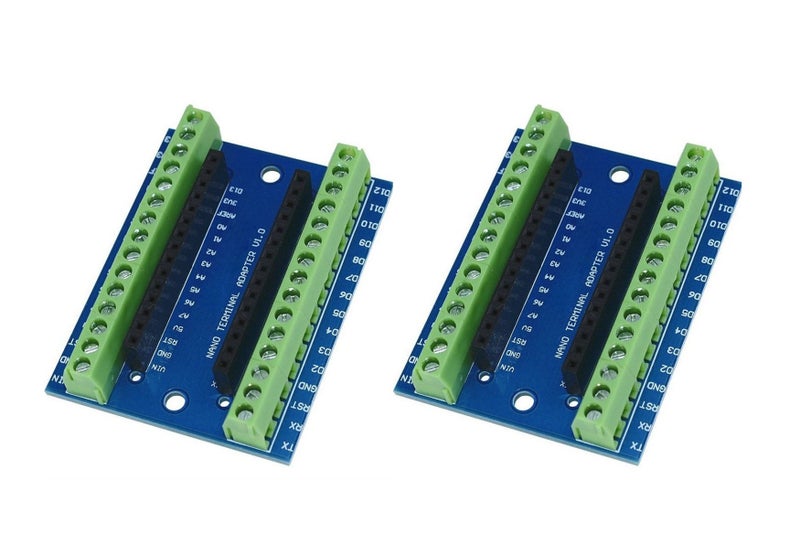 NOYITO Terminal Adapter IO Shield for Nano V3.0 AVR ATMEGA328P-AU Module Board - Pack of 2 - Image 1